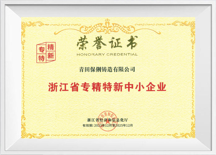 Zhejiang省专业，专业，新型和中型企业